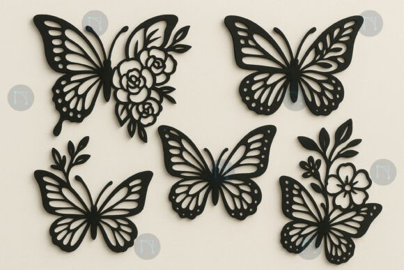 Floral Butterfly Metal